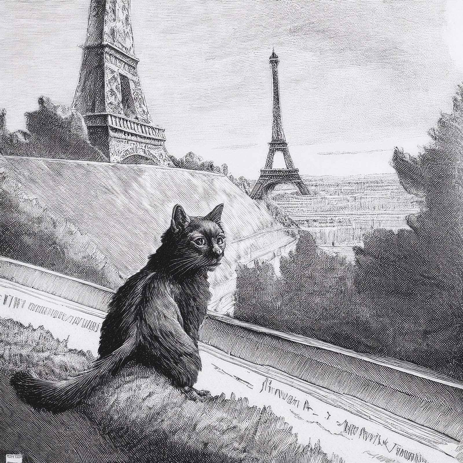 Pixel em Paris: Um gato nas Olimpíadas